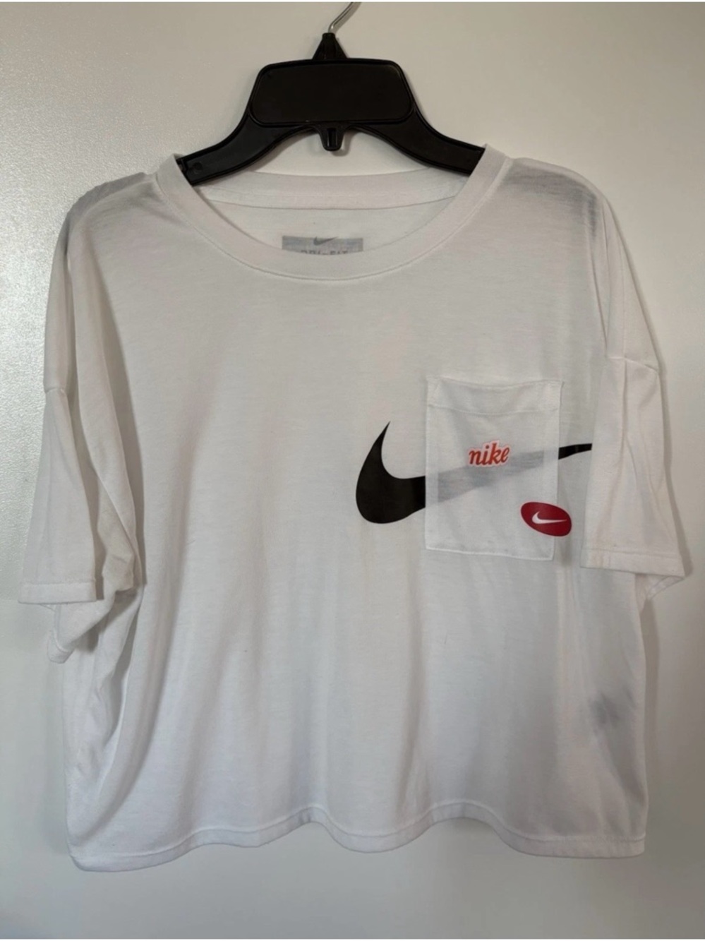 Nike White Pocket Logo T-Shirt - Women’s Small